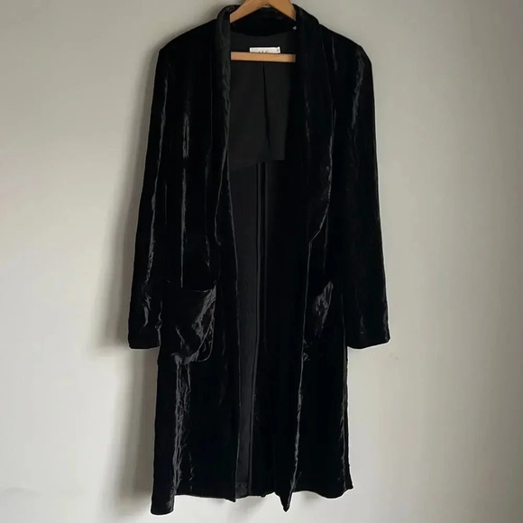 ALC VIRGIL VELVET SILK Cardigan JACKET - Picture 2 of 14